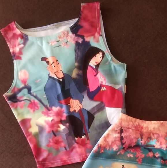 Blackmilk Tops - Disney's Mulan Wifey Set